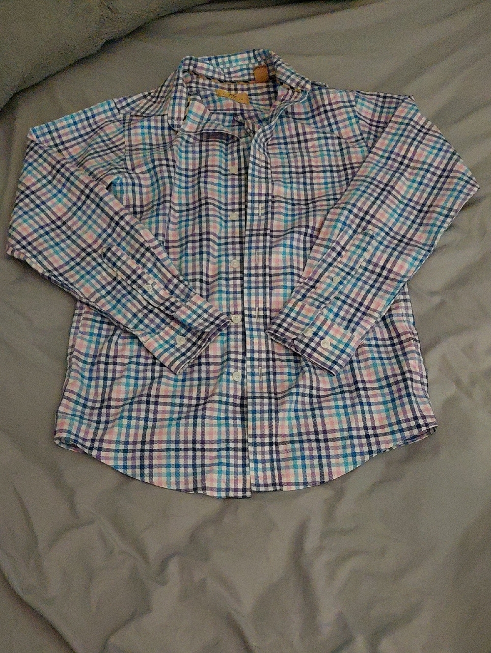 Class Club Pastel Plaid Button-Down Shirt